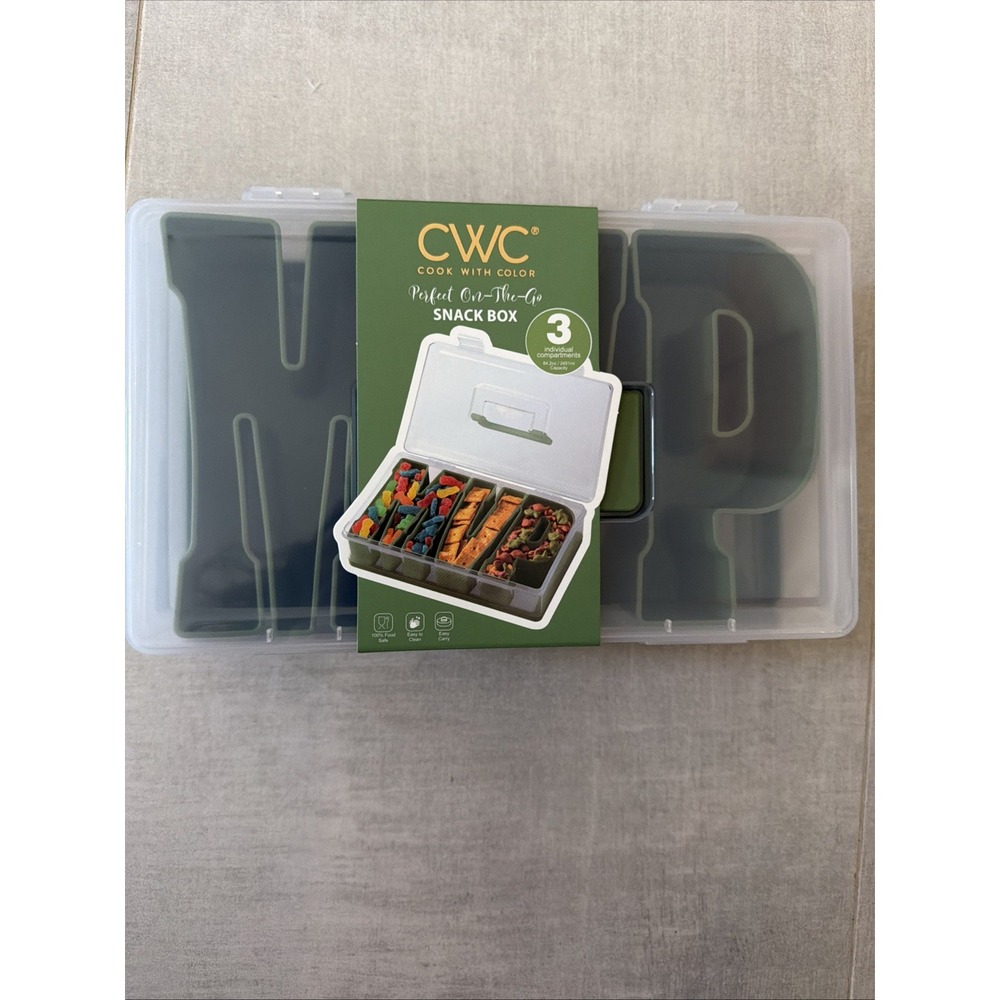 Cook With Color MVP Perfect On The Go Snack Box Green 84.2oz TGSPT1 NEW